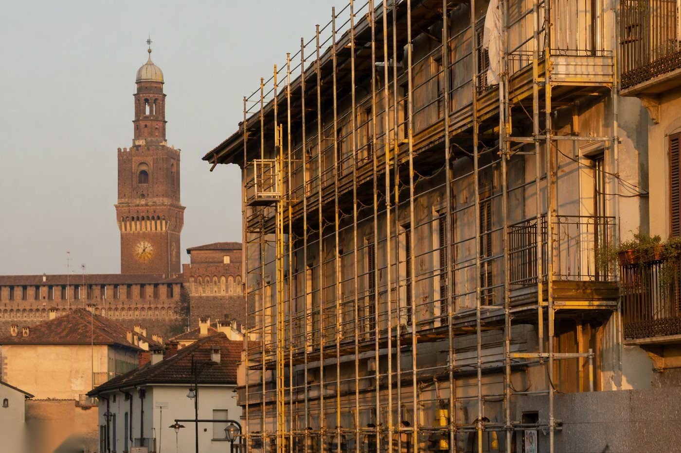 Cantiere di rifacimento terrazzo nel Vigevanese — Rifacimento Terrazzo Vigevano