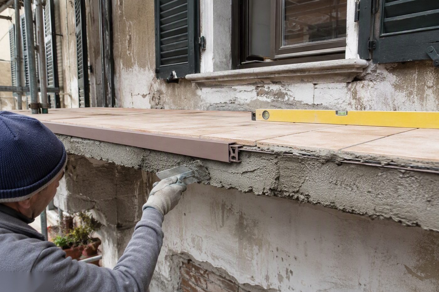 Rifacimento Frontalini Balcone nel Vigevanese — intervento di Rifacimento Terrazzo Vigevano