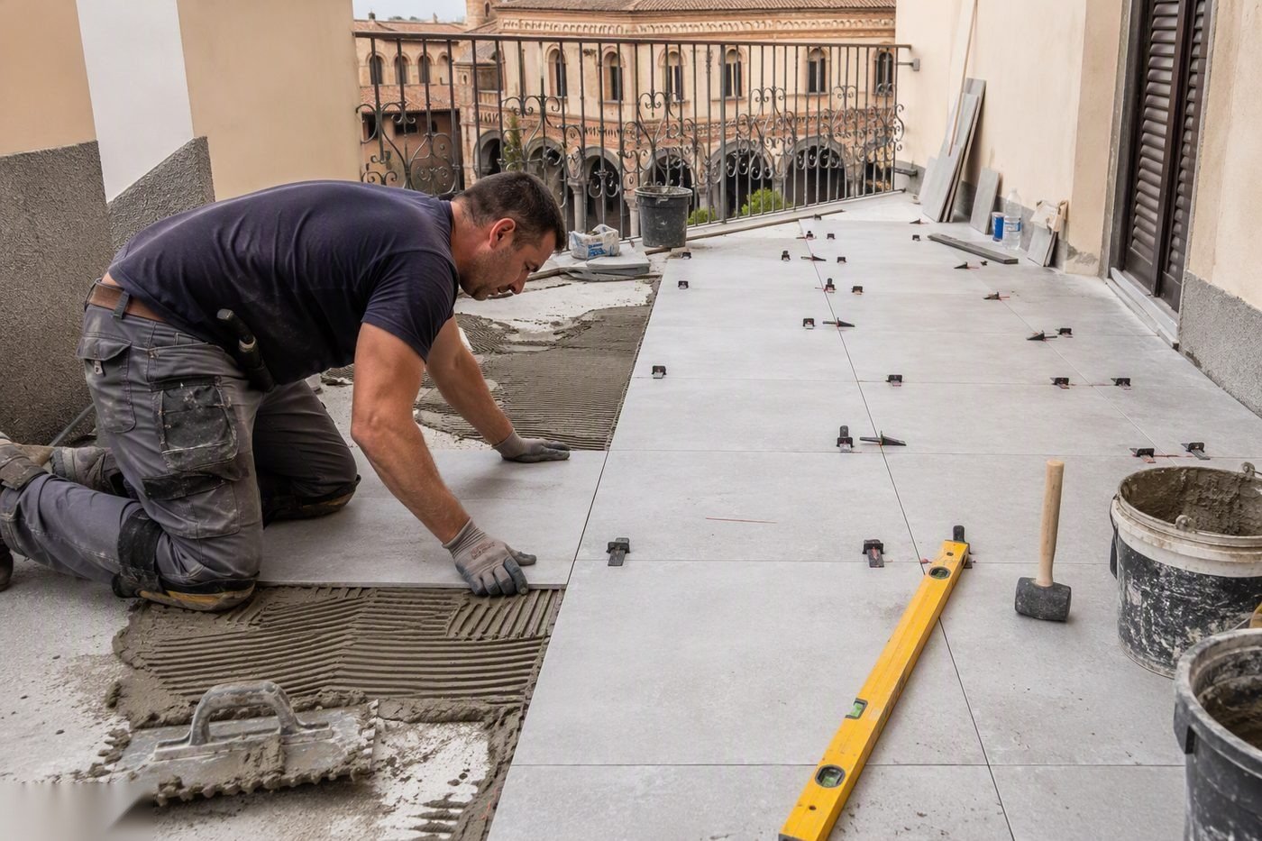 Rifacimento Pavimento Terrazzo nel Vigevanese — intervento di Rifacimento Terrazzo Vigevano